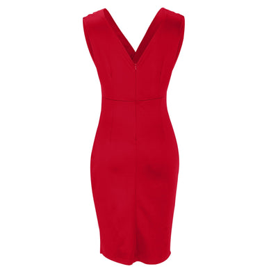 Serena | Fitted Dress with V-Neckline and Slit
