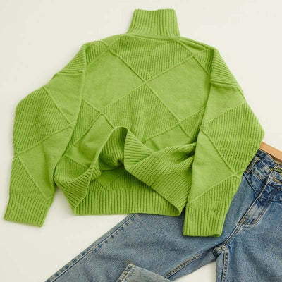 Aurora | Cozy High Neck Sweater