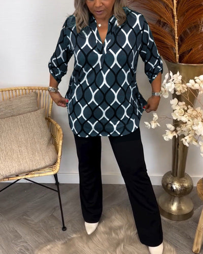 Luna – Blouse with Graphic Print