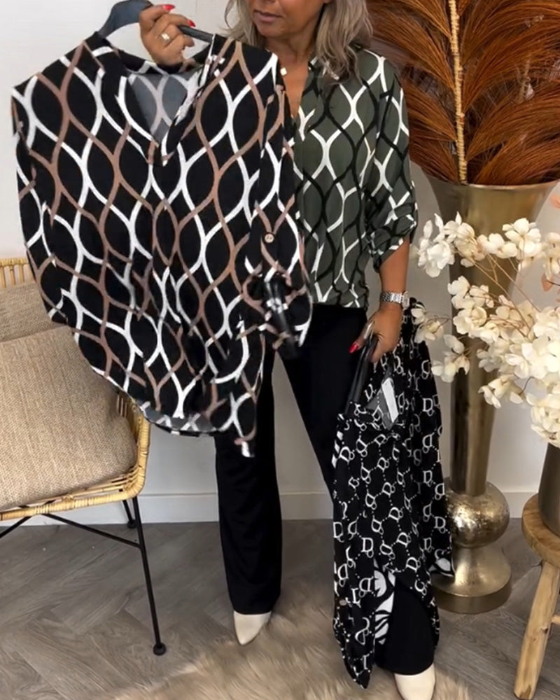 Luna – Blouse with Graphic Print