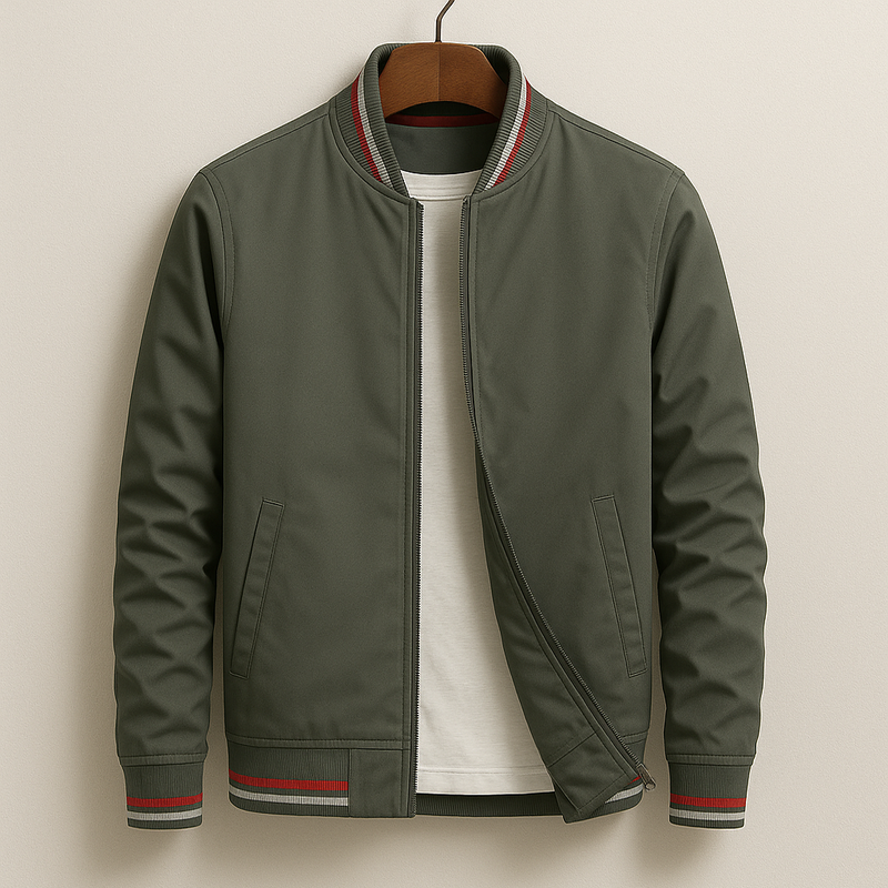 DIVAUSS | Striped Bomber Jacket