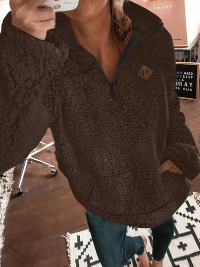Noor – Teddy Sweater with Zipper