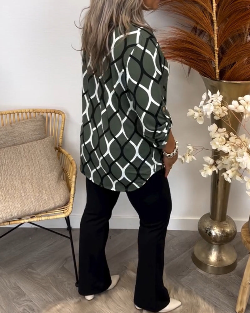 Luna – Blouse with Graphic Print
