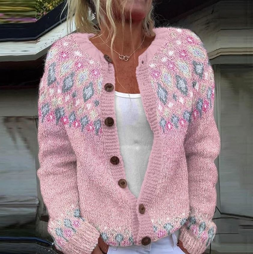 Charlotte | Nordic Pink Cardigan