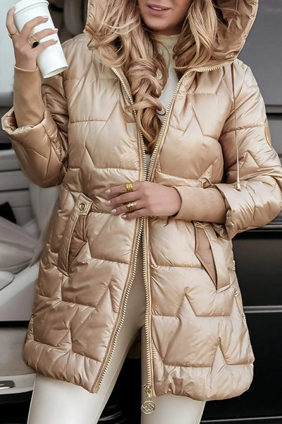 Camila – Quilted Coat with Elegant Detailing