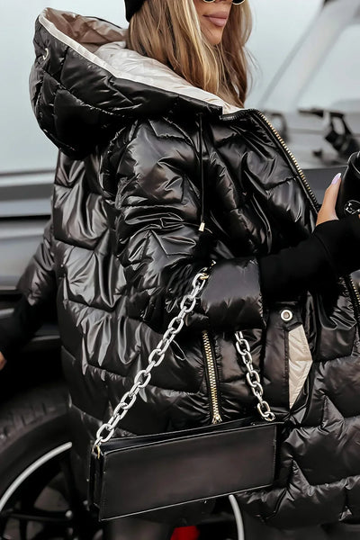 Camila – Quilted Coat with Elegant Detailing
