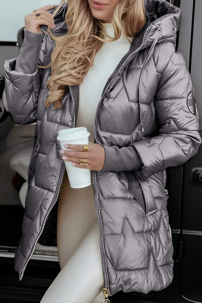 Camila – Quilted Coat with Elegant Detailing