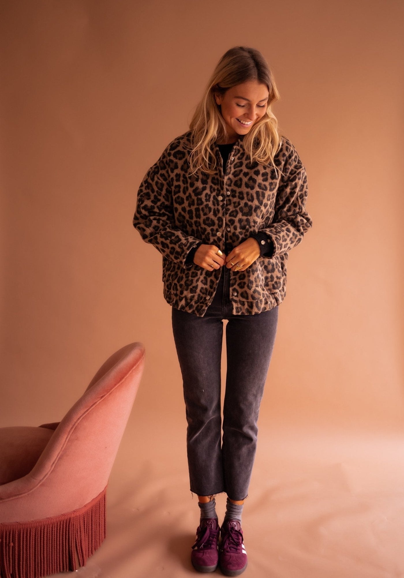Charlene | Leopard Luxe Jacket