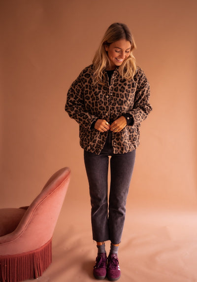 Charlene | Leopard Luxe Jacket