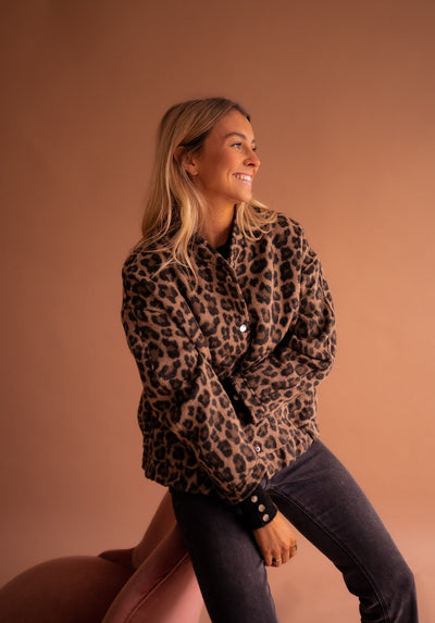 Charlene | Leopard Luxe Jacket