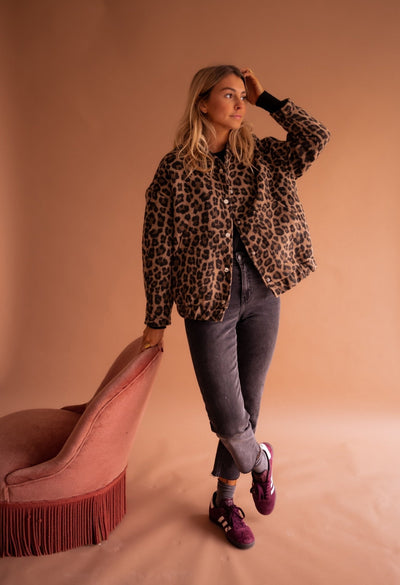 Charlene | Leopard Luxe Jacket