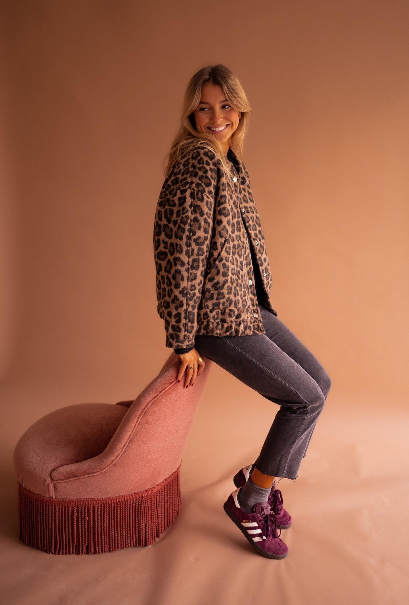 Charlene | Leopard Luxe Jacket