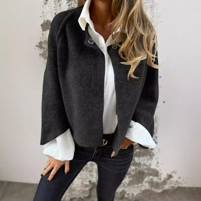 Valeria – Cropped Coat with Statement Sleeves