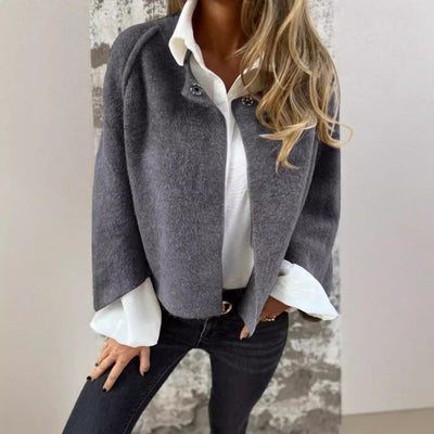 Valeria – Cropped Coat with Statement Sleeves