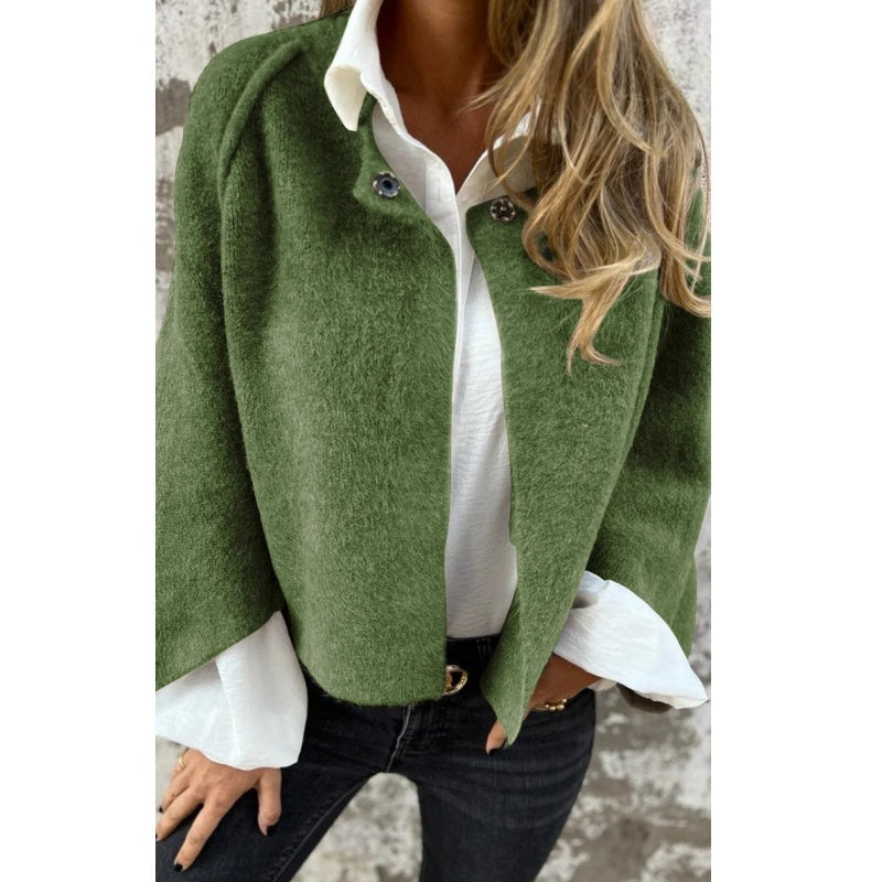 Valeria – Cropped Coat with Statement Sleeves