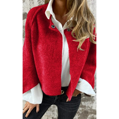 Valeria – Cropped Coat with Statement Sleeves